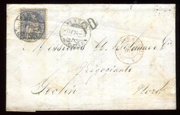 Suisse - Lettre Avec Texte De Genève Pour Seclin En 1874 - Réf O6 - Lettres & Documents