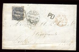 Suisse - Lettre Avec Texte De Genève Pour La France En 1874 - Réf O12 - Storia Postale