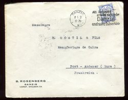 Allemagne - Enveloppe De Danzig Pour La France En 1931 - Réf O26 - Covers & Documents