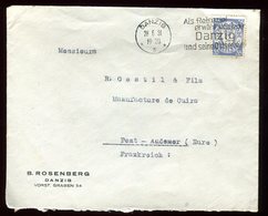Allemagne - Enveloppe De Danzig Pour La France En 1931 - Réf O30 - Danzig