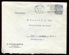 Allemagne - Enveloppe De Danzig Pour La France En 1931 - Réf O30 - Brieven En Documenten