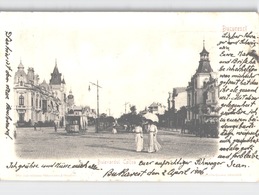 Bucuresci Bulevardul COLTEA Street Life And TRAM Sent 1906 To Germany - Rumänien