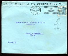 Danemark - Perforé M&C Sur Enveloppe Commerciale De Copenhague Pour La France En 1933 - Réf O40 - Storia Postale