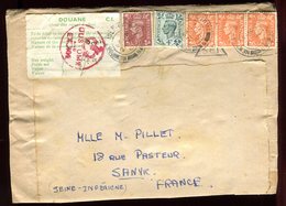 Royaume Uni - Enveloppe De Newport Pour La France En 1950 , étiquette Douane - Réf O53 - Storia Postale