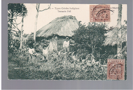 MAURITIUS Types Créoles Indigènes Tamrin Fall Ca 1910 OLD POSTCARD 2 Scans - Maurice