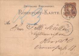 RP2 Deutsches Reich 1880 Rohrpost Berlin - Postcards