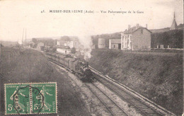 Mussy Sur Seine (10 - Aube)  Vue Panoramique De La Gare - Mussy-sur-Seine