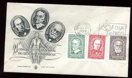 Argentine - Enveloppe FDC 1959 - Philosophes - O 138 - FDC