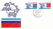 1974  UPU Centenary  Set Of 2 On Unaddressed Official FDC  Sc 648-9 - 1971-1980