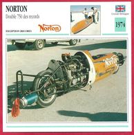 Norton Double 750 Des Records, Moto D'exception (record), Grande Bretagne, 1974, L'ultime Tentative - Deportes