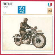 Peugeot P115 GS, Moto De Sport, France, 1934, La Meilleure Des Peugeot Culbutées - Deportes