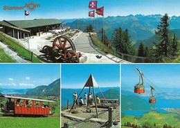 Stanserhorn (Canton De Nidwald, Suisse) - Carte Postale - Multi-Vues. 2 SCANS. - Stans
