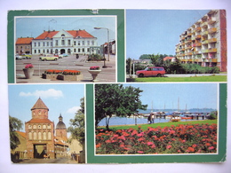 Germany RIBNITZ-DAMGARTEN - Karl-Marx-Platz, Gdansker Strasse, Seglerhafen Am Boden - 1985 Used - Ribnitz-Damgarten