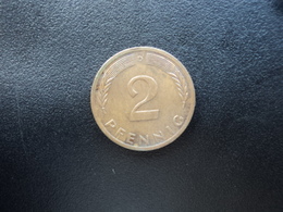 RÉPUBLIQUE FÉDÉRALE ALLEMANDE : 2 PFENNIG   1973 D    KM 106a     SUP - 2 Pfennig