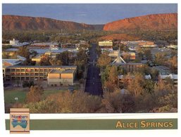 (600) Australia - (with Stamp At Back Of Postcard) NT - Alice Springs - Alice Springs