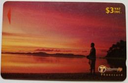 Fiji  $3  32FIB  " Fisherman At Sunset 3 " - Fidschi