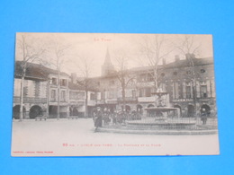 81 ) L'isle-sur-tarn - N° 65 Bis - La Fontaine Et La Place   : Année 1926 : EDIT : Labouche - Lisle Sur Tarn