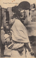 Haute Volta, Femme Foula Et Son Enfant. Ans. Carte Postale, Non écrite - Burkina Faso