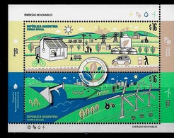 ARGENTINA 2018 ALTERNATIVE ENERGIES,EOLIC SUN S/SHEET BLOC YV 160 MNH - Unused Stamps