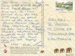 RSA South Africa 2001 Germiston Village Street Kruger Airmail Viewcard Rate - Cartas & Documentos