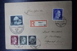 Austria: Anschluss Cover Einschreiben Wien -> Closel Oberschlesien Mixed Franking Gestorben Für Grossdeutsches Reich1 - Lettres & Documents