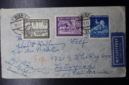 Austria: Anschluss Luftpost Cover Wien -> Hollywood Caifornia Mi 711 + 776 + 778 19-5-1941 - Cartas & Documentos