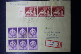 Austria: Anschluss  Cover Einschreiben Wien  Mit Mi 816 * 3 + 818 * 6 - Briefe U. Dokumente