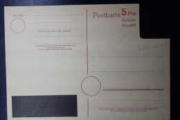 Deutschland: Postkarte Urkarte P 314 Text   Geschwärzt , Kopf Gelöscht - Postal  Stationery