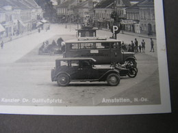 Amstetten Dollfußplatz .. Alte Autos  Feldpsost 1938 - Amstetten