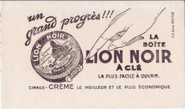 Buvard : Cirage Lion Noir - NEUF - - Wash & Clean