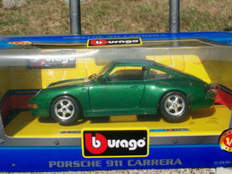 BURAGO - PORSCHE 911 CARRERA   1993  AVEC SA  BOITE  Scala 1/24 - Burago