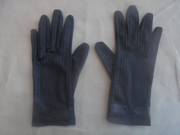 Ancien - Paire De Gants Noir Pour Femme Années 60 - 1940-1970