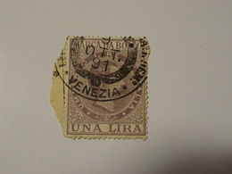 ITALIA  MARCA  DA BOLLO    1 Lire- Roi  HUMBERT - Steuermarken