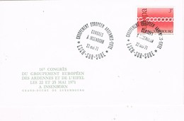 30065. Carta ESCH Sur SURE (Luxembourg) 1971. Congres A Isenborn Ardennes-Eiffel - Covers & Documents