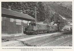 AK Mit Der E 244 Im Höllental Hirschsprung Bahnhof Lok E 24422 Carl Bellingrodts Schatzkammer Serie 160 Bild 14 Neudruck - Kirchzarten