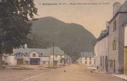 [65] Hautes Pyrénées > Sarrancolin Route Nationale Et Entrée Du Foirail Colorisé - Vielle Aure