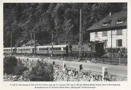 AK Mit Der E 244 Im Höllental Hirschsprung Bahnhof E 24401 Carl Bellingrodts Schatzkammer Serie 160 Bild 1 Neudruck - Kirchzarten