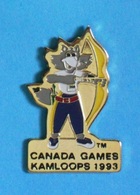 1 PIN'S //  ** TIR à L'ARC / CANADA GAMES KAMLOOPS / 1993 ** . (Spectrum Ⓜ NCGS 1993) - Tiro Al Arco