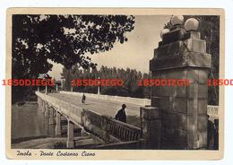 IMOLA - PONTE COSTANZO CIANO F/GRANDE VIAGGIATA 1939?  ANIMATA - Imola