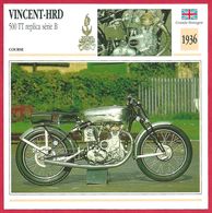 Vincent HRD 500 TT Replica S B, Moto De Course, Grande Bretagne, 1936, Les Débuts Chaotique D'une Mécanique De Légende - Deportes