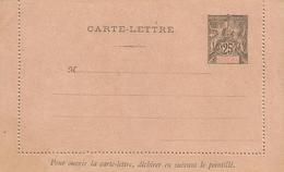 Benin 1894 Allegorie 25c Carte-lettre Format A - Covers & Documents