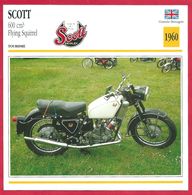 Scott 600 Cm3 Flying Squirrel, Moto De Tourisme, Grande Bretagne, 1960, Le Dernier Gros 2 Temps Anglais - Deportes