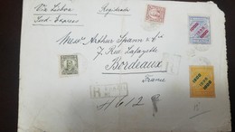 O) 1906 BRAZIL, FRONT, FRANCISCO DE PAULA RODRIGUES SCT 184 700r - PRUDENTE DE MORAES SCT 181 400r, ROULETTED NEWSPAPER- - Covers & Documents