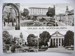 Germany DDR NORDHAUSEN - HO-Hotel Handelshof, Meyenburgmuseum, Mahnmal Gegen Krieg - 1980 Unused - Nordhausen