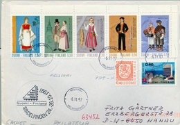 1997 , FINLANDIA , HELSINKI - HANAU , SOBRE CIRCULADO , TRAJES TÍPICOS - Covers & Documents