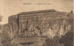 90  BELFORT  Le Château Et Le Lyon - Belfort – Le Lion