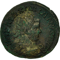 Monnaie, Maximien Hercule, Aurelianus, 292-293, Lyon, TTB+, Billon, RIC:441 - La Tétrarchie (284 à 307)