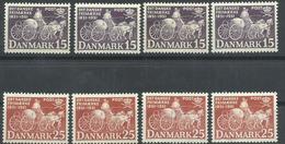 DINAMARCA YVERT  341/42  ( 4 SELLOS)  MNH  ** - Unused Stamps