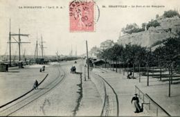 N°65249 -cpa Granville -le Port Et Les Remparts- - Granville