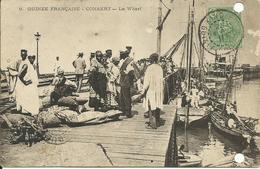 CARTE POSTALE - GUINÉE FRANCAISE - CONAKRY - Le Wharf - Guinea Francesa